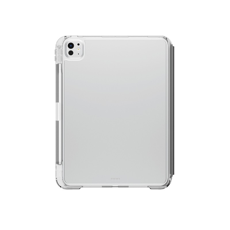 Apple iPad Pro 11 2025 M5 Kılıf Skinarma Kalemlikli Arkası Şeffaf Standlı Magnetik Zeta Kılıf - 3