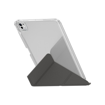 Apple iPad Pro 11 2025 M5 Kılıf Skinarma Kalemlikli Arkası Şeffaf Standlı Magnetik Zeta Kılıf - 7