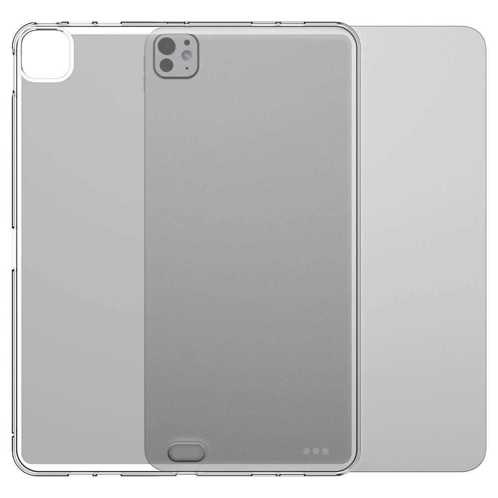 iPad Pro 11 2025 M5 Kılıf Zore Tablet Süper Silikon Kapak - Şeffaf