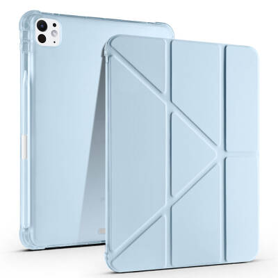 Apple iPad Pro 11 2025 M5 Kılıf Zore Tri Folding Kalem Bölmeli Standlı Kılıf - Zore
