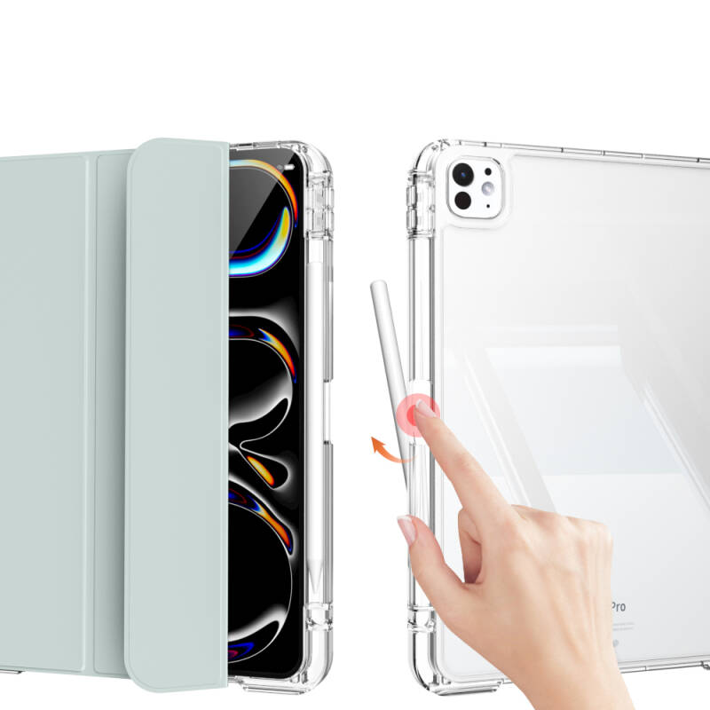Apple iPad Pro 11 2025 M5 Magnetic Detachable Airbag Zore Sliding Tablet Case - 13