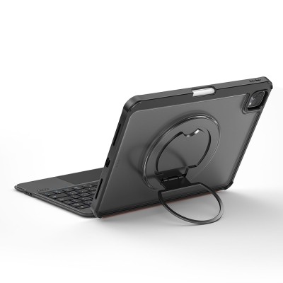 Apple iPad Pro 11 2025 M5 MK-007 Combo Pro Kalem Bölmeli Klavyeli Standlı Kılıf - 8