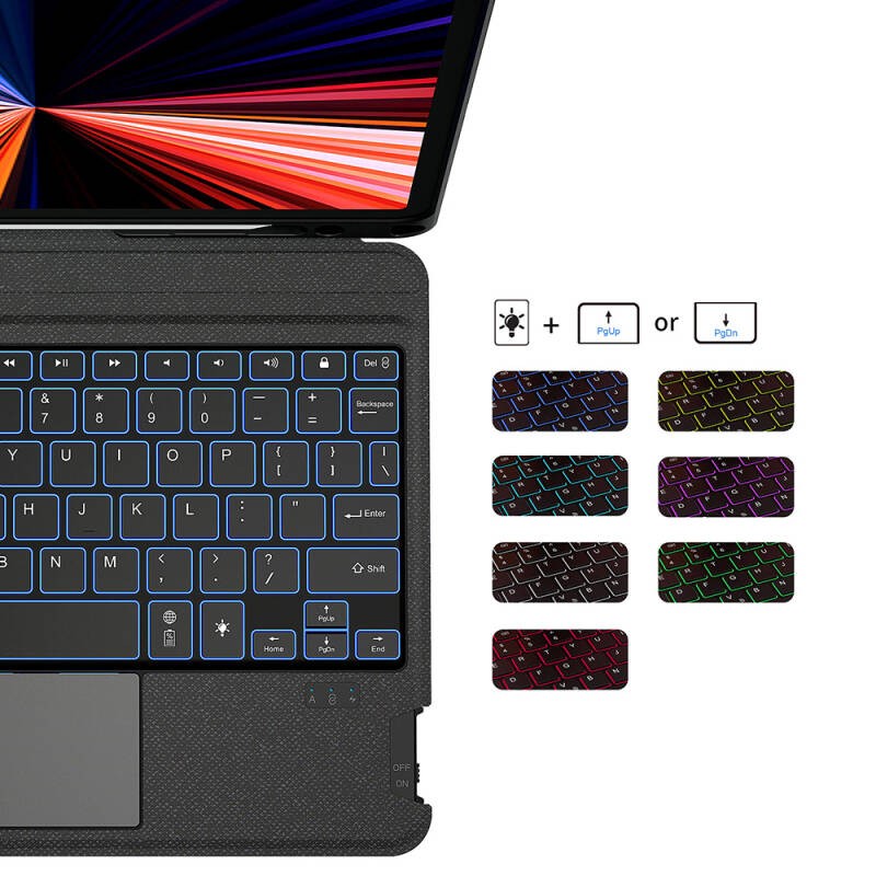 Apple iPad Pro 11 2025 M5 Wiwu Mag Touch Keyboard Stand Case - 10