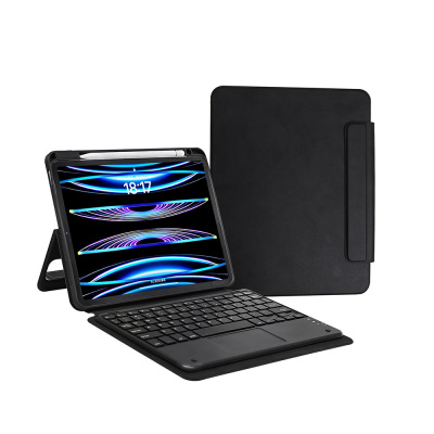 Apple iPad Pro 11 2025 M5 Zore Border Keyboard Bluetooh Bağlantılı Standlı Klavyeli Tablet Kılıfı - Zore