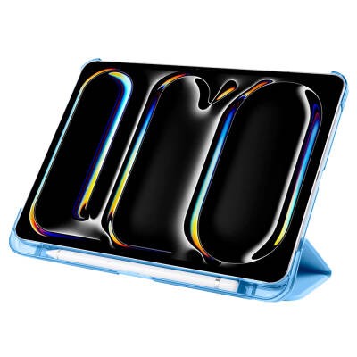Apple iPad Pro 11 2025 M5 Zore Smart Cover with Pencil Compartment and Stand 1-in-1 Case - 13