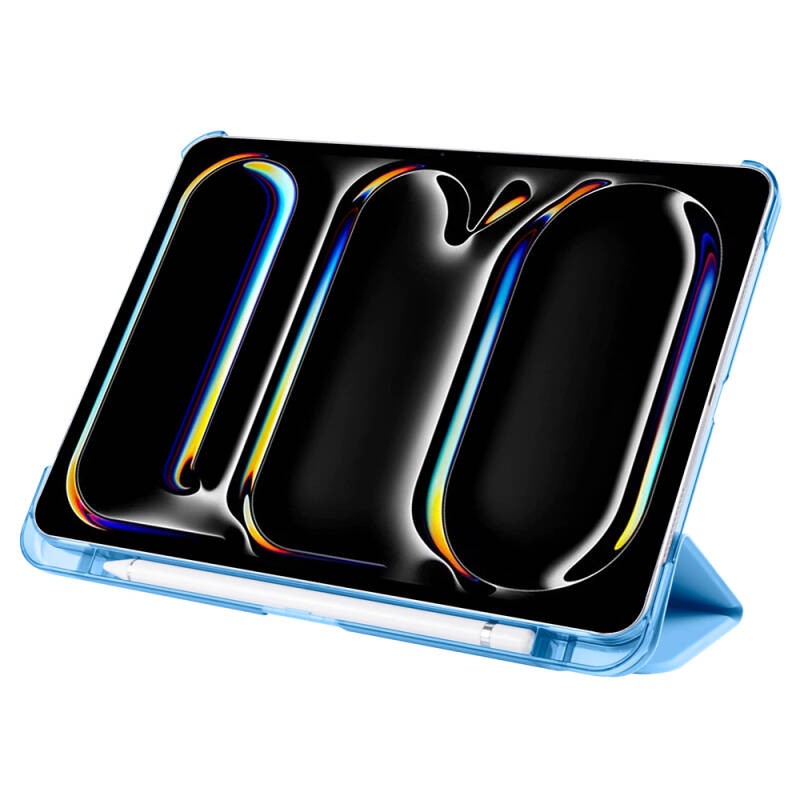 Apple iPad Pro 11 2025 M5 Zore Smart Cover with Pencil Compartment and Stand 1-in-1 Case - 13