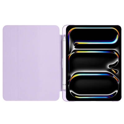 Apple iPad Pro 11 2025 M5 Zore Smart Cover with Pencil Compartment and Stand 1-in-1 Case - 19