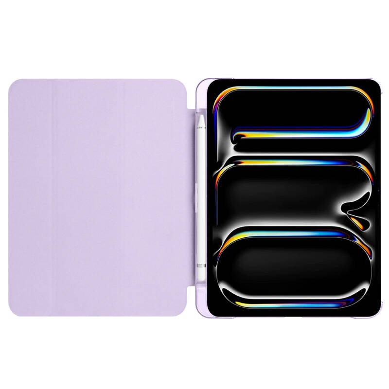 Apple iPad Pro 11 2025 M5 Zore Smart Cover with Pencil Compartment and Stand 1-in-1 Case - 19