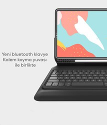 Apple iPad Pro 11 Wiwu Keyboard Folio Kablosuz Klavyeli Kılıf - 3