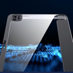 Apple iPad Pro 12.9 2020 (4.Nesil) Kılıf Zore Nort Arkası Şeffaf Standlı Kılıf - 9
