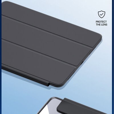 Apple iPad Pro 12.9 2020 (4.Nesil) Kılıf Zore Nort Arkası Şeffaf Standlı Kılıf - 13