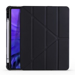 Apple iPad Pro 12.9 2020 (4.Nesil) Kılıf Zore Tri Folding Kalem Bölmeli Standlı Kılıf - 2