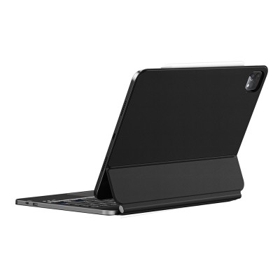 Apple iPad Pro 12.9 2020 (4.Nesil) Wiwu MK-003 Gizli Kalem Bölmeli Klavyeli Standlı Kılıf - 5