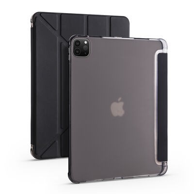 Apple iPad Pro 12.9 2020 (4.Generation) Case Zore Tri Folding Smart With Pen Stand Case - 3