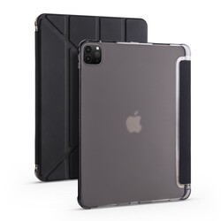 Apple iPad Pro 12.9 2020 (4.Generation) Case Zore Tri Folding Smart With Pen Stand Case - 1