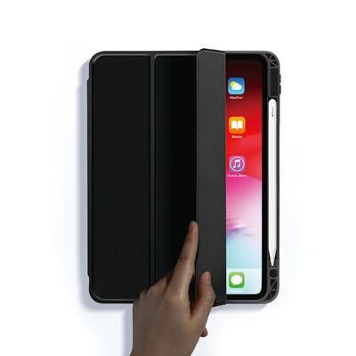 Apple iPad Pro 12.9 2021 (5.Nesil) Kılıf Zore Nort Arkası Şeffaf Standlı Kılıf - 5