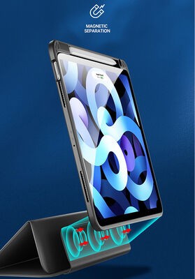 Apple iPad Pro 12.9 2021 (5.Nesil) Kılıf Zore Nort Arkası Şeffaf Standlı Kılıf - 7