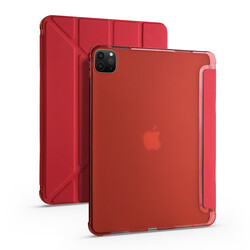 Apple iPad Pro 12.9 2021 (5.Nesil) Kılıf Zore Tri Folding Kalem Bölmeli Standlı Kılıf - Thumbnail