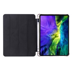 Apple iPad Pro 12.9 2021 (5.Nesil) Kılıf Zore Tri Folding Kalem Bölmeli Standlı Kılıf - 11