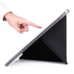 Apple iPad Pro 12.9 2021 (5.Nesil) Kılıf Zore Tri Folding Kalem Bölmeli Standlı Kılıf - Thumbnail