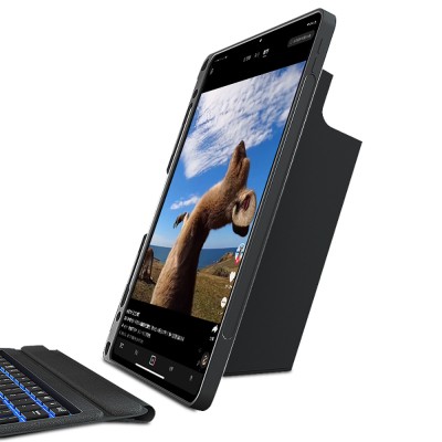 Apple iPad Pro 12.9 2021 (5.Nesil) Wiwu MagTouch Serisi Gizli Kalem Bölmeli Klavyeli Kılıf - 6