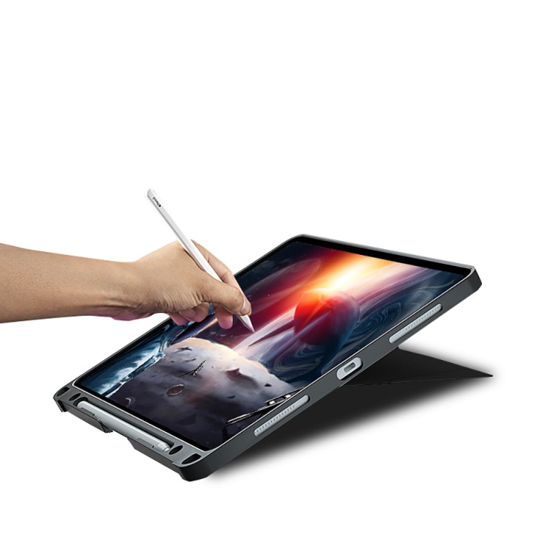 Apple iPad Pro 12.9 2021 (5.Nesil) Wiwu MagTouch Serisi Gizli Kalem Bölmeli Klavyeli Kılıf - 18
