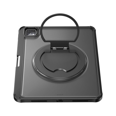 Apple iPad Pro 12.9 2021 (5.Nesil) Wiwu MK-007 Combo Pro Kalem Bölmeli Klavyeli Standlı Kılıf - 3