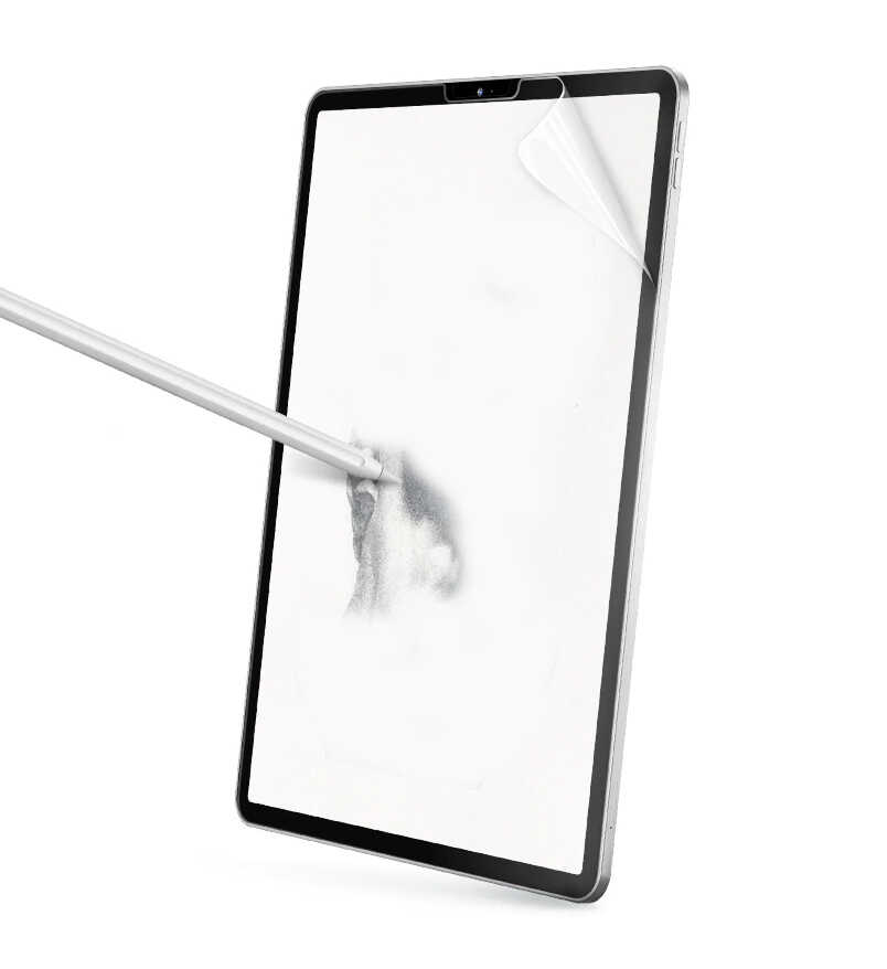 Apple iPad Pro 12.9 2022 M2 Kağıt Hisli ​Wiwu iPaper Like Tablet Ekran Koruyucu - Renksiz