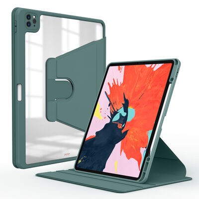 Apple iPad Pro 12.9 2022 M2 Kılıf Zore Nayn Dönebilen Standlı Kılıf - 10