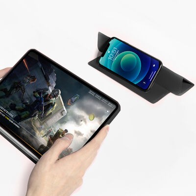 Apple iPad Pro 12.9 2022 M2 Kılıf Zore Nort Arkası Şeffaf Standlı Kılıf - 7