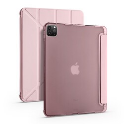 Apple iPad Pro 12.9 2022 M2 Kılıf Zore Tri Folding Kalem Bölmeli Standlı Kılıf - 6