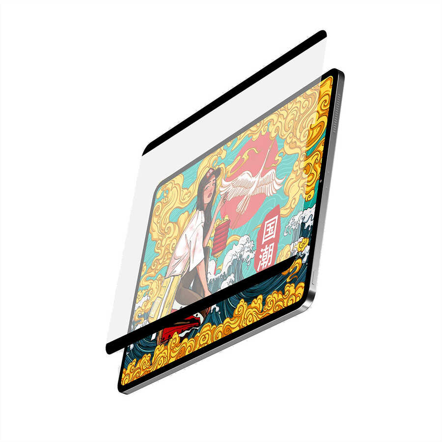 Apple iPad Pro 12.9 2022 M2 Wiwu Removable Mıknatıslı Ekran Koruyucu - Siyah