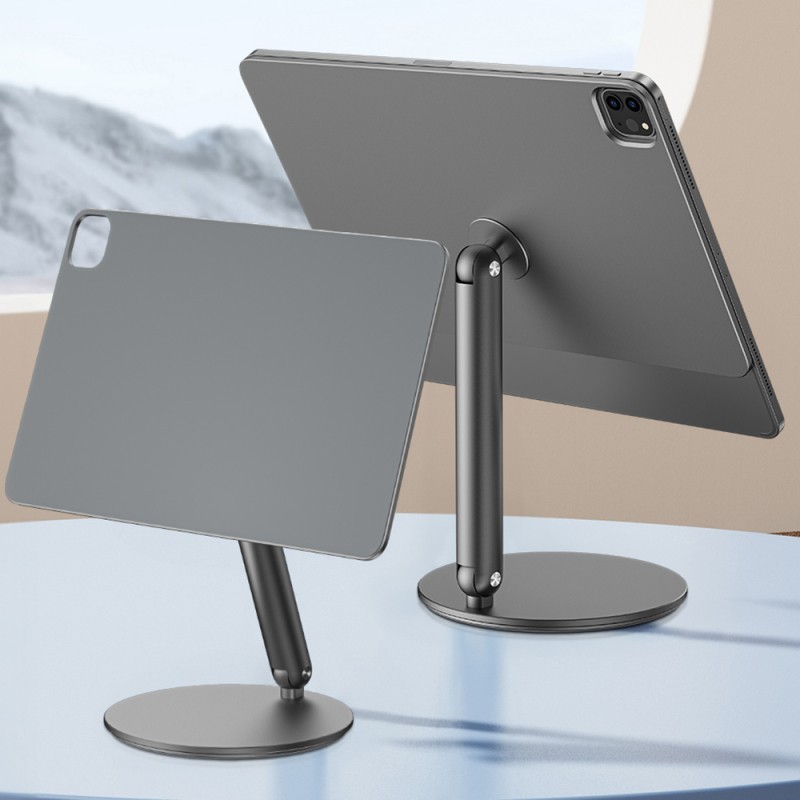 Apple iPad Pro 12.9 2022 M2 Wiwu ZM-310 360 Derece Dönebilen Magnetik Başlıklı Tablet Standı - 11
