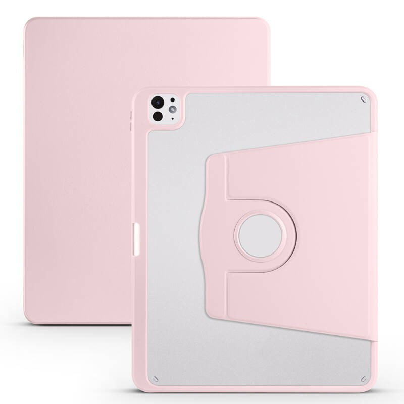Apple iPad Pro 13 2024 Case Zore Termık Pen Compartment Rotatable Stand Case - 2