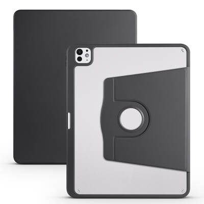 Apple iPad Pro 13 2024 Case Zore Termık Pen Compartment Rotatable Stand Case - Zore