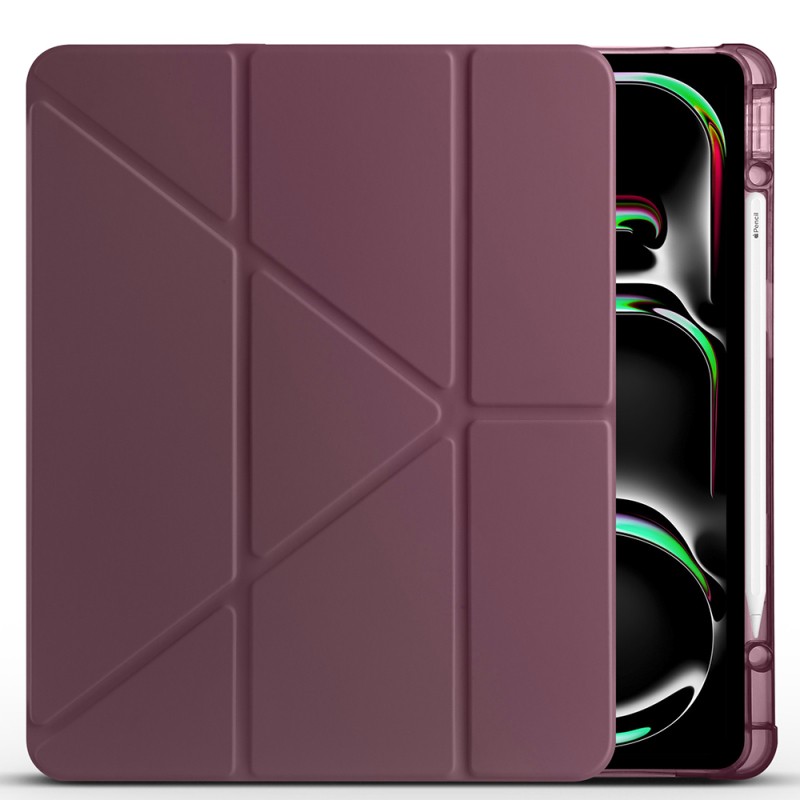 Apple iPad Pro 13 2024 Kılıf Zore Tri Folding Kalem Bölmeli Standlı Kılıf - 21