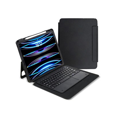 Apple iPad Pro 13 2024 Zore Bluetooth Connectionwith Stand Keyboard Border Keyboard Tablet Case  - 2