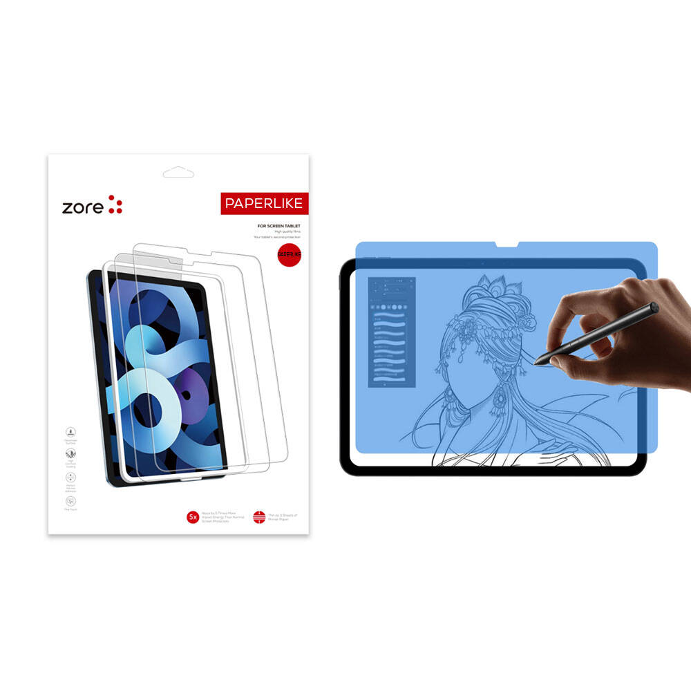 iPad Pro 13 2024 Uyumlu NXXA Paper-Like Ekran Koruyucu-Şeffaf