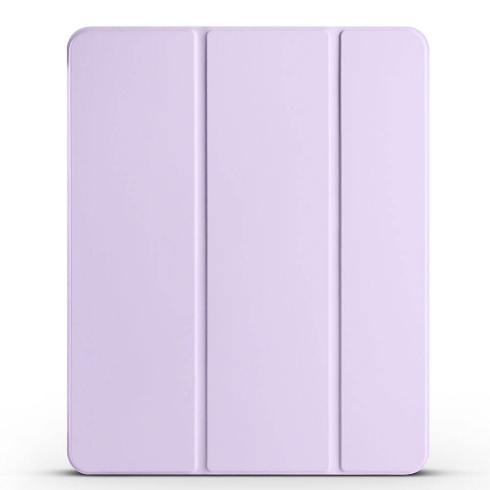 Apple iPad Pro 13 2024 Zore Smart Cover Kalem Bölmeli Standlı 1-1 Kılıf - Lila