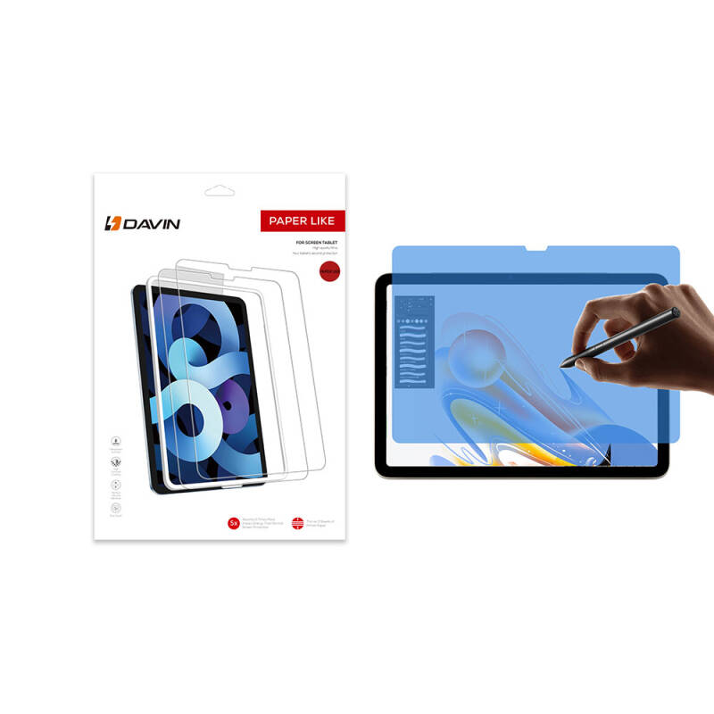 Apple iPad Pro 13 2025 M5 Kağıt Hisli Mat Davin Paper Like Ekran Koruyucu - 2