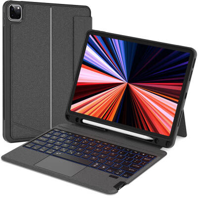 Apple iPad Pro 13 2025 M5 Wiwu Mag Touch Klavyeli Standlı Kılıf - Wiwu