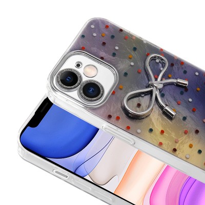 Apple iPhone 11 Case Camera Protection Figured Zore Ponti Silicone Cover - 9