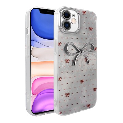 Apple iPhone 11 Case Camera Protection Figured Zore Ponti Silicone Cover - 3