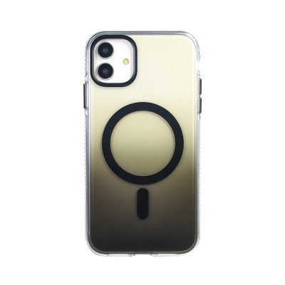 Apple iPhone 11 Case M-safe Charging Feature Transparent Color Transition Zore Toros Cover - 26