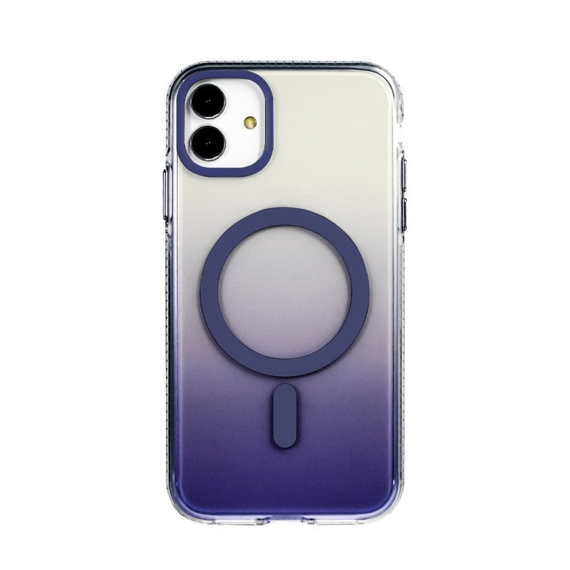 Apple iPhone 11 Case M-safe Charging Feature Transparent Color Transition Zore Toros Cover - 18