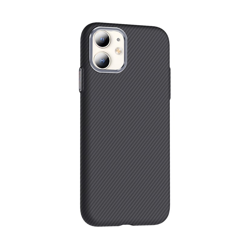 Apple iPhone 11 Case Magsafe Charging Feature Carbon Fiber Look Zore Gros Cover - 8