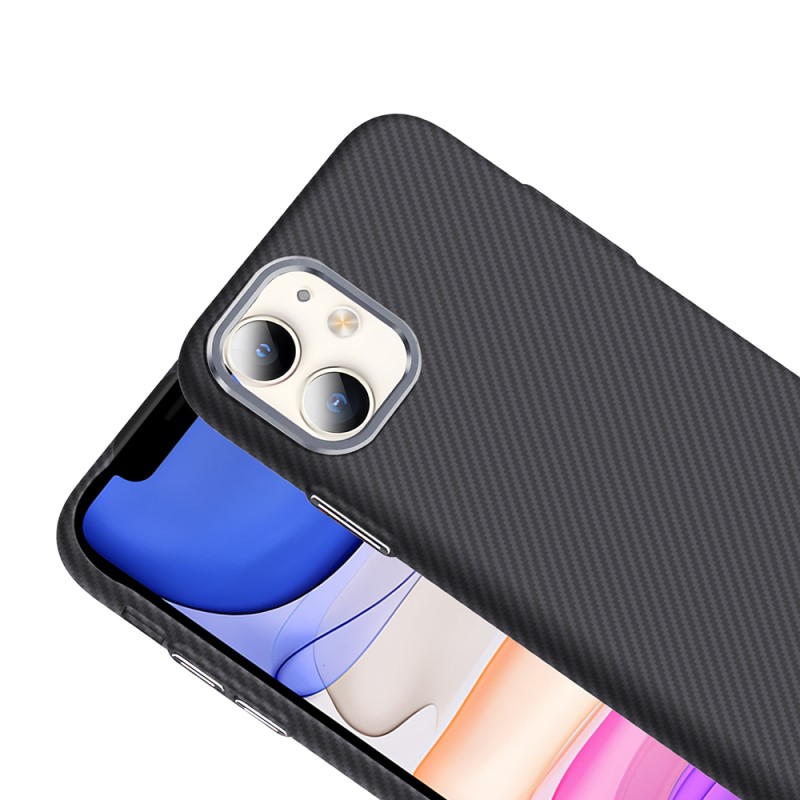 Apple iPhone 11 Case Magsafe Charging Feature Carbon Fiber Look Zore Gros Cover - 9