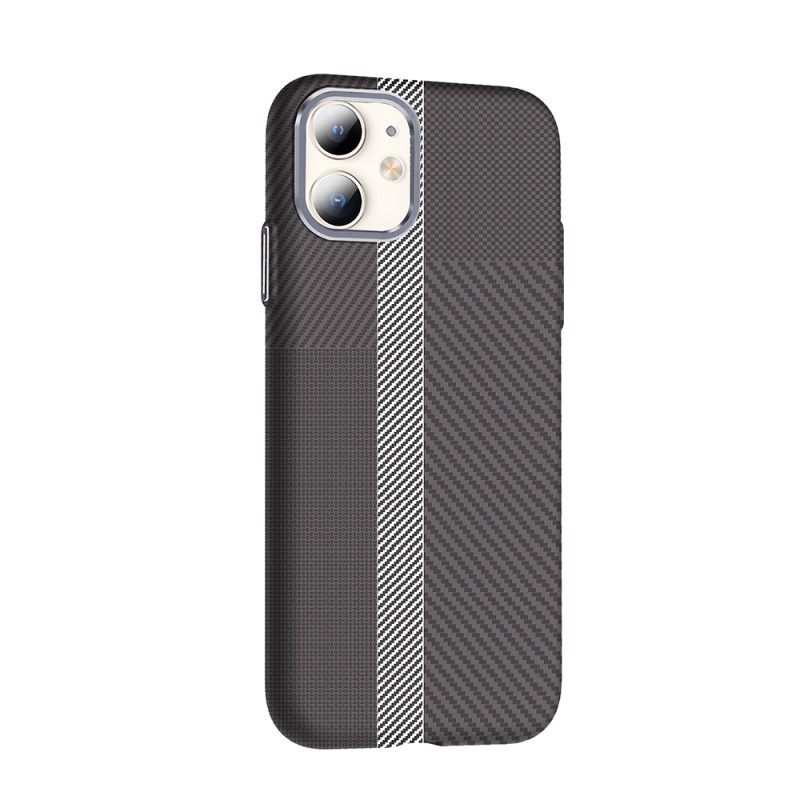 Apple iPhone 11 Case Magsafe Charging Feature Carbon Fiber Look Zore Gros Cover - 10