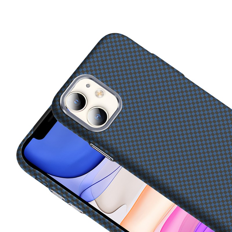 Apple iPhone 11 Case Magsafe Charging Feature Carbon Fiber Look Zore Gros Cover - 13