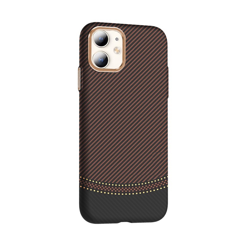 Apple iPhone 11 Case Magsafe Charging Feature Carbon Fiber Look Zore Gros Cover - 16